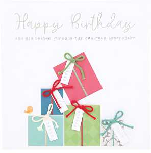 Glamour Klappkarte quadratisch Motiv 25