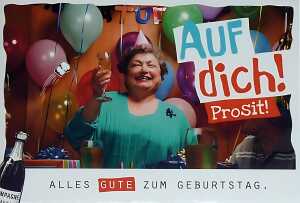 Minikarte Klappkarte Motiv 9, "Auf Dich" Frau