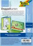 Doppelkarten mit Umschlag 5 Stück 105x105mm, Grün