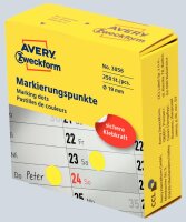 Zweckform Markierungspunkte D19mm gelb 3856 i.Spender