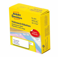 Zweckform Vielzweck-Etiketten Spender 38x14mm