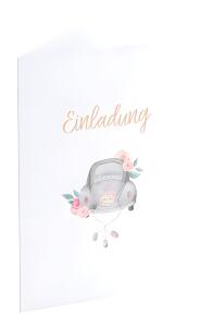 Einladung Love is in the Air roségold B6 - 5 Stück