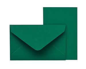 Kartenpack Kleine Feine grün 5/5 Briefumschlag 57 x 89mm Karte 53x85mm