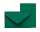 Kartenpack Kleine Feine grün 5/5 Briefumschlag 57 x 89mm Karte 53x85mm
