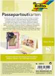 Passepartoutkarten+Kuvert rechteckig Strohge.5 St.