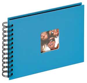 Spiralalbum Fun oceanblau, 23x17 cm - 40 schwarze Seiten