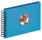 Spiralalbum Fun oceanblau, 23x17 cm - 40 schwarze Seiten