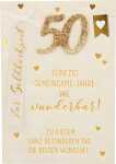 Klappkarte Besondere Anlässe Motiv 25 - Fünfzig...