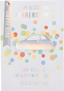 Klappkarte Besondere Anlässe Motiv 7 - Zum bestandenen Führerschein