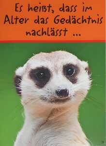 Glückwunschkarte Tiere Motiv 6028-A-21