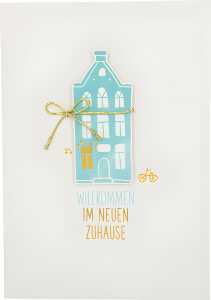 Klappkarte Besondere Anlässe Motiv 1 - Willkommen im neuen Zuhause