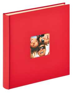 Selbstklebealbum Fun rot, 33x34 cm - 50 weisse Seiten