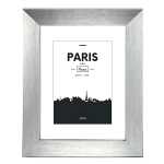 Bilderrahmen Kunststoff Paris silber 15x20cm - für...