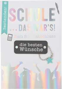 Klappkarte Besondere Anlässe Motiv 14 - Schule das war Schulabschluss