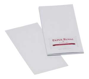 Karten 20 Stück DL Paper Royal grau Gerippt