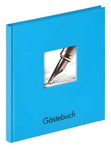 Gästebuch Fun oceanblau, 23x25 cm - 72 weisse Seiten