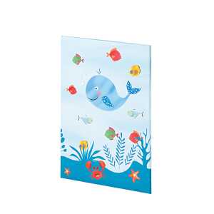 Briefpapierpack 10/10 Wal Inhalt: 10 Blätter und 10 Briefumschläge