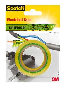 Isolierband 15mm x 10m gelb/grün