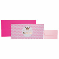 Gutscheinverpackung Leslie pink 11x23cm - Stewo