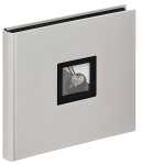 Fotoalbum Black & White grau, 26x25 cm, Leinen