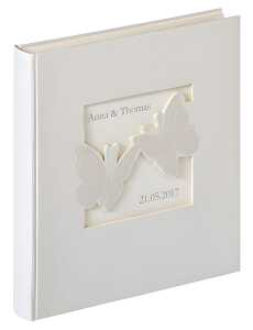 Hochzeitsalbum Farfalla weiß 28x30,5cm