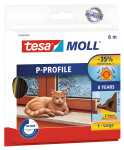 tesamoll P-Profil braun 6m x 9mm x 5mm - für Spalten...