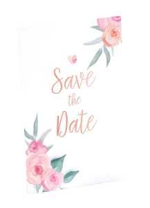 Einzelkarte C6 5er Love is in the Air - Save the Date mit Umschlag