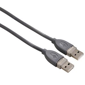 USB 2.0 Verbindungskabel A A Stecker 1,8m grau
