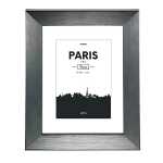 Bilderrahmen Kunststoff Paris grau 15x20cm - für...