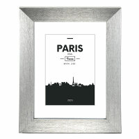 Bilderrahmen Kunststoff Paris silber 13x18cm - für...