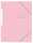 Eckspannmappe TOP FILE+, A4, aus 390 g/m² Karton, pastell rosa