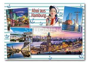 Postkarte Hamburg Ahoi aus Hamburg
