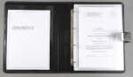 Dokumappe A4 Nappa-Leder Alassio schwarz mit Ring