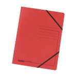 Falken Eckspanner Karton rot mit Gummizug, für DIN A4