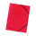 Falken Eckspanner Karton rot mit Gummizug, für DIN A4