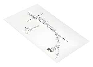 Kartenmappe Trauerpost A6/C6 5/5 weiß RÖSSLER 22313701 matt