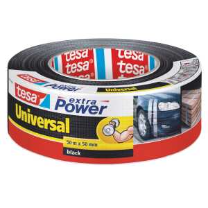Tesa Extra Power 50m:48mm Gewebeband Schwarz