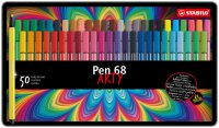 STABILO Pen 68 50er Metalletui „ARTY"