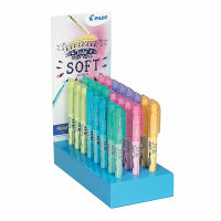 Textmarker Frixion Light pastell PILOT 4136D24S  sort.