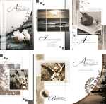 Glückwunschkarten 100er Trauer 6fach sortiert...