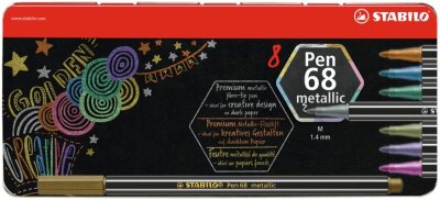 STABILO Pen 68 metallic 8er Metalletui