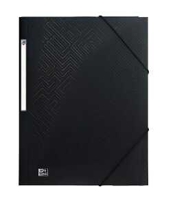 Eckspannermappe "URBAN", DIN A4+, Rückenschild PP, blickdicht, schwarz