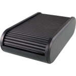 Helit Visitenkartenbox Linear - für 300 Karten, schwarz