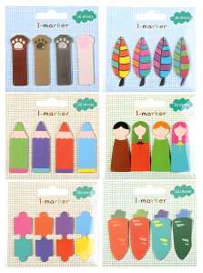 Klebe-Memos 6fach sort. 20 Blatt