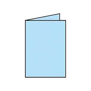 Briefkarte A6 HD 5ST himmelblau COLORETTI 220706517