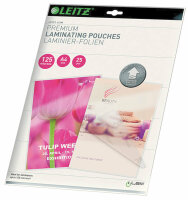 LEITZ 7482 Laminierfolie - A4, UDT, 125 mic., 25...