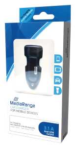 Kfz-Ladegerät mit 3.1A Laden von 2 Geräten