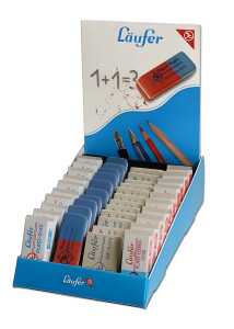 Radierer Display Standardradierer sortiert 42St. 0140,0240,0740,0440