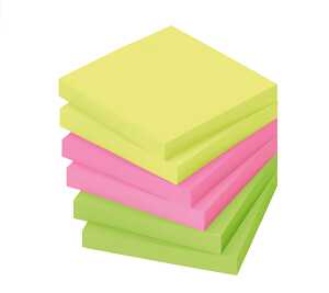 Info PowerNotes Brill-Mix 6x75x75mm, 80Bl.je Block