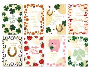 Glückwunschkarten 100 St. Geburtstag 8-fach sort. 4017703030148